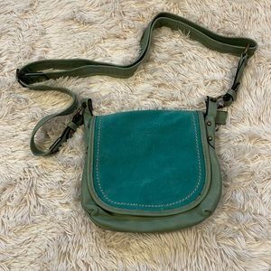Crossover purse Turquoise adjustable strap up to 57 inches